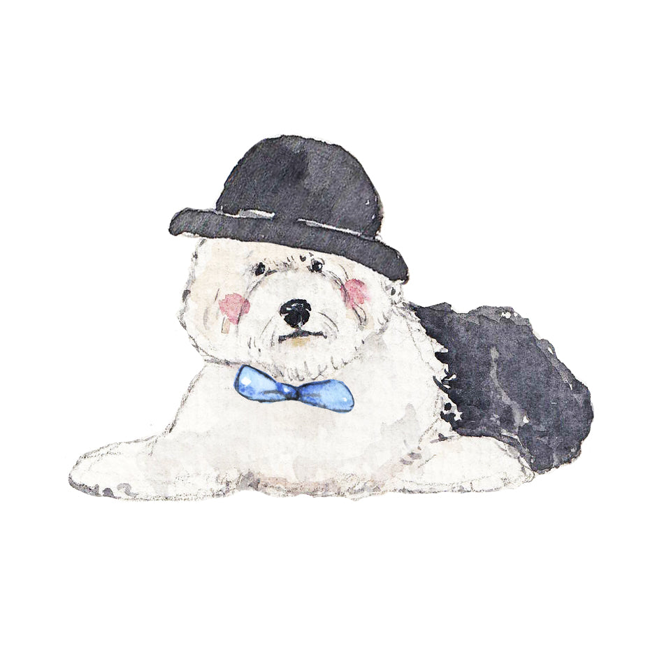 Old English Sheepdog 2025 Desk Calendar