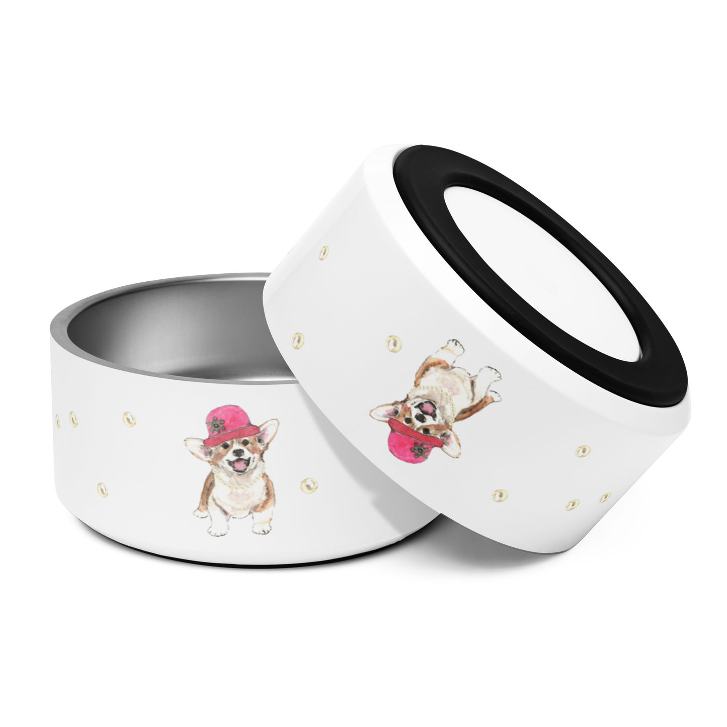 Welsh Corgi Food Bowl - "The Queen"