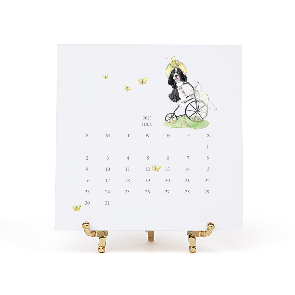English Springer Spaniel 2025 Desk Calendar