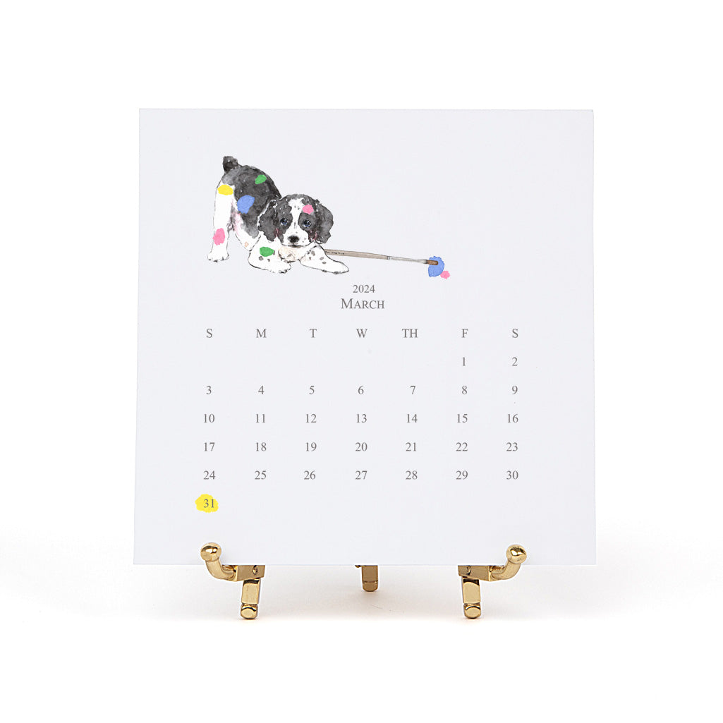 English Springer Spaniel 2025 Desk Calendar
