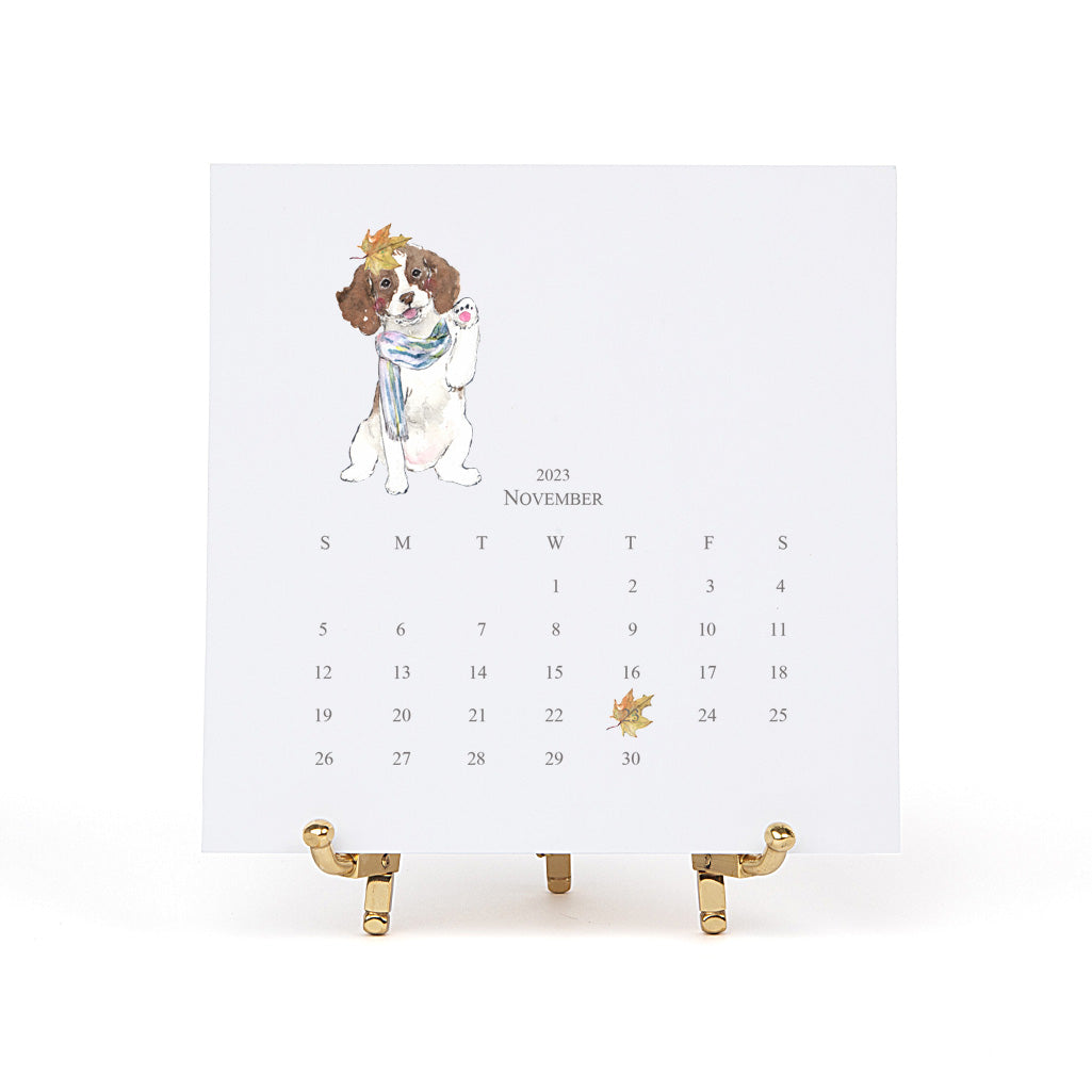 English Springer Spaniel 2025 Desk Calendar