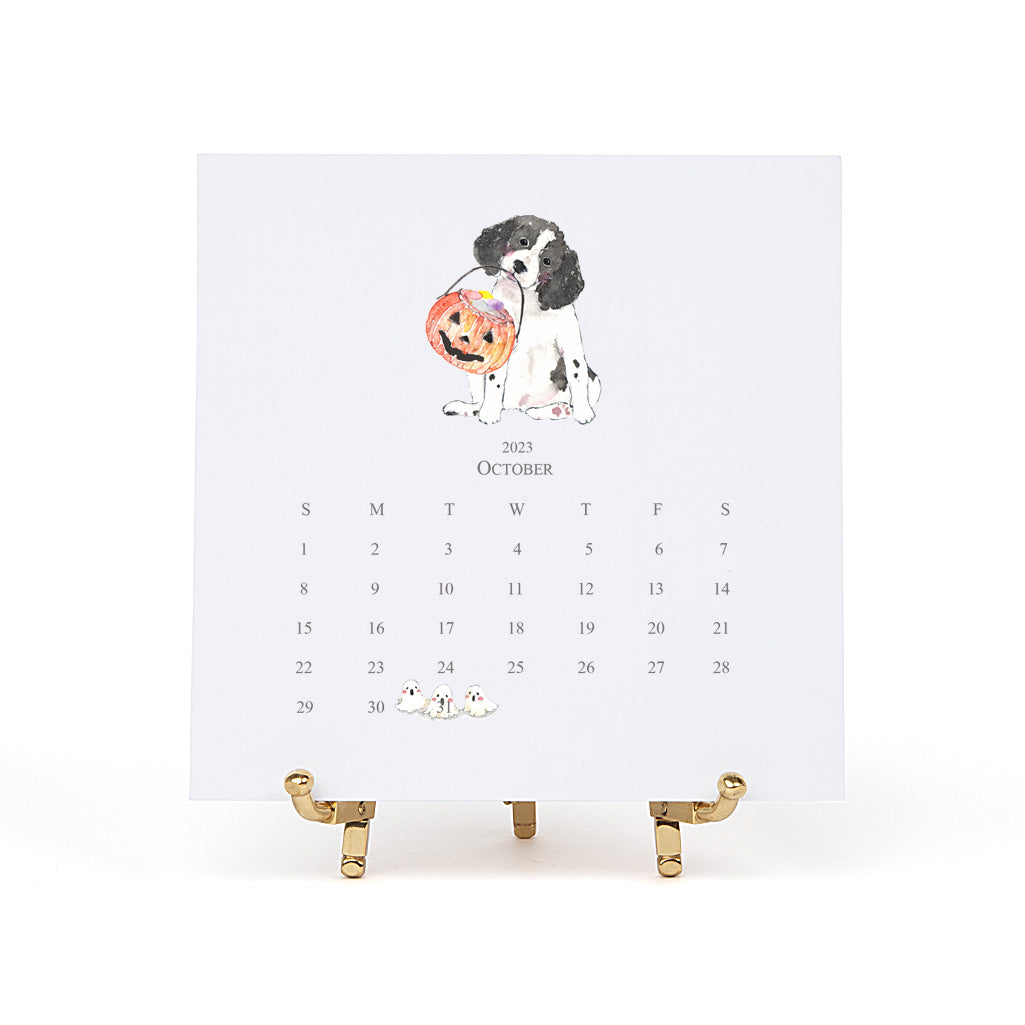 English Springer Spaniel 2025 Desk Calendar