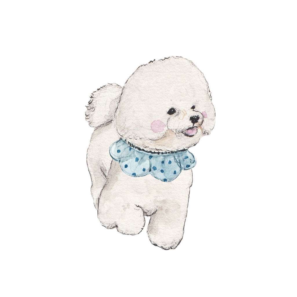 Bichon Frise 2025 Desk Calendar